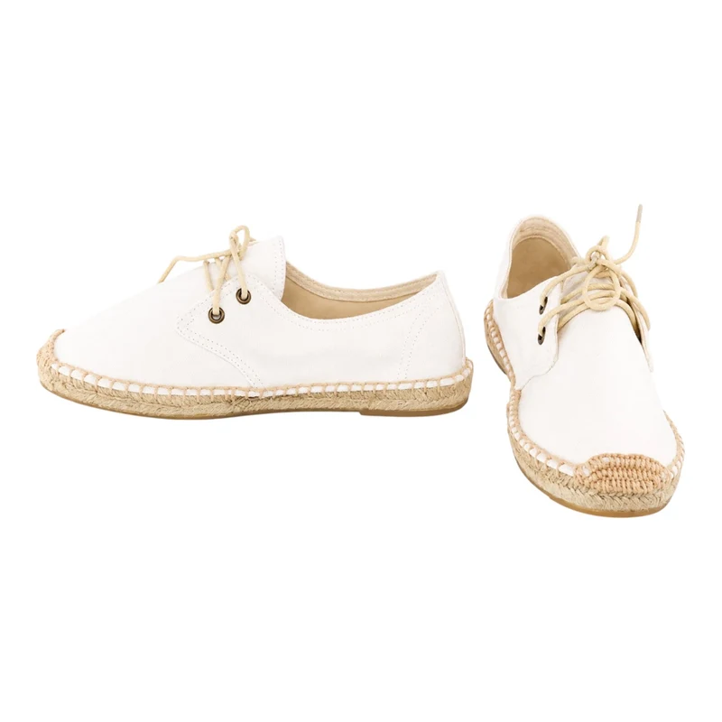 Risa Women's Lace-Up Espadrille Shoes White - 39