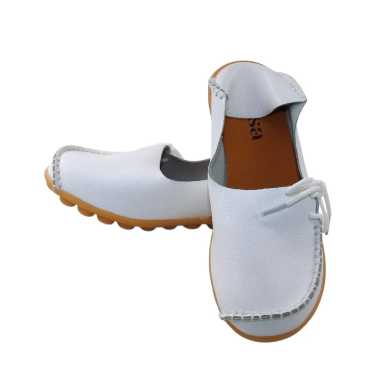 Risa Women's Classic Lace-Up Flat Sandals White - 36