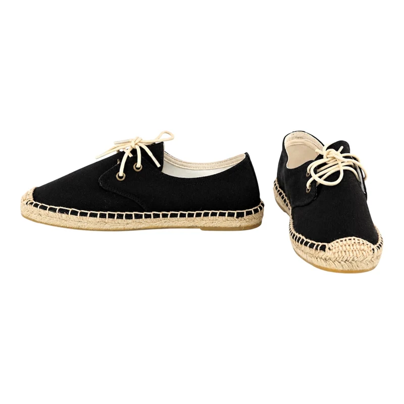 Risa Women's Lace-Up Espadrille Shoes Black - 39