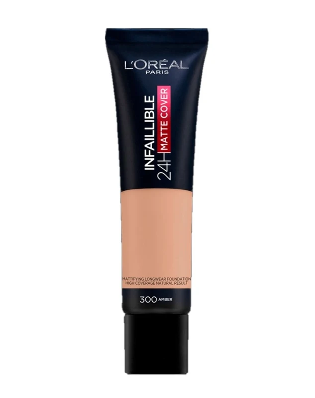 L'Oréal Paris Infallible 24H Matte Cover Liquid Foundation 30ml - 300 Amber