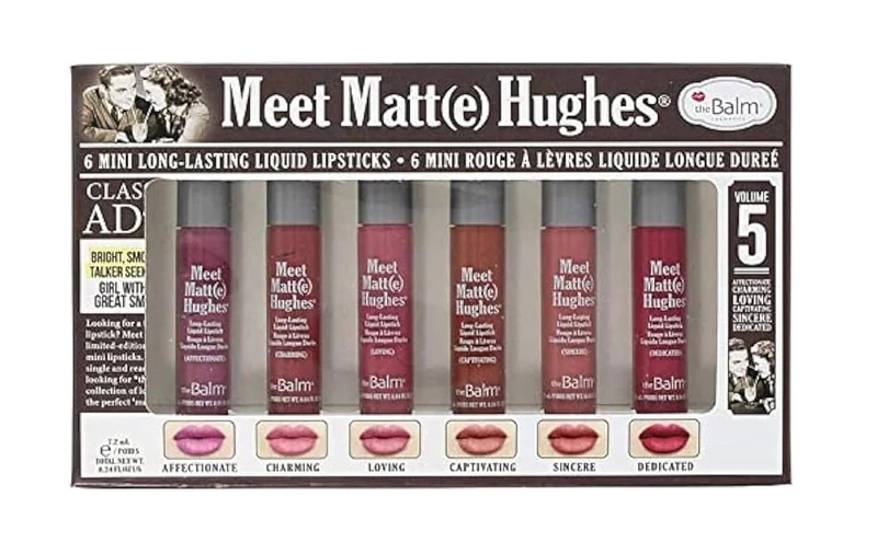 theBalm Meet Matt(e) Hughes Mini Liquid Lipstick Set Vol. 5 - 6 Pieces