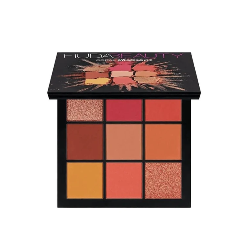 Huda Beauty Coral Obsessions Eyeshadow Palette - 9 Shades