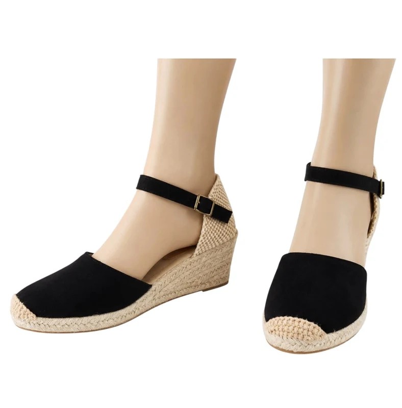 Risa Women's Espadrille Mule Sandals Black - 41