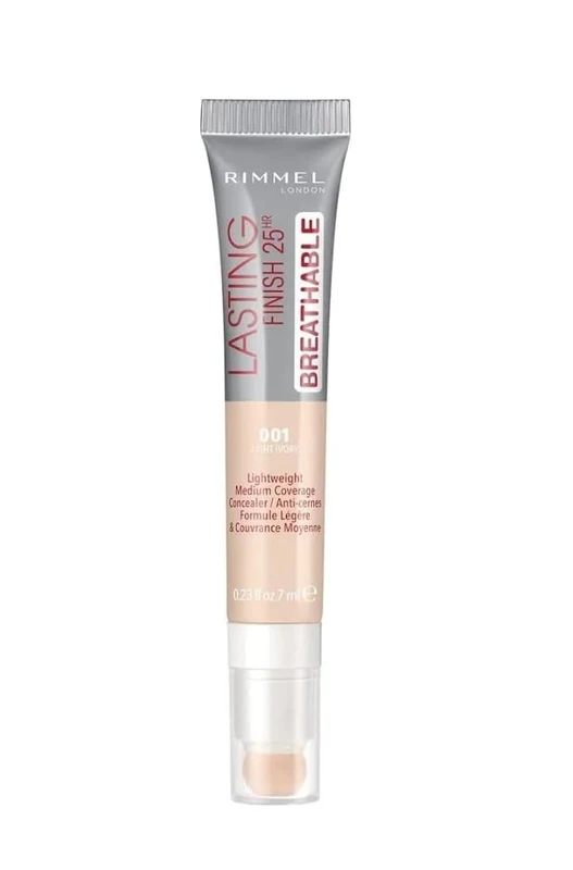 Rimmel London Lasting Finish 25HR Breathable Concealer 7ml - 001 Light Ivory